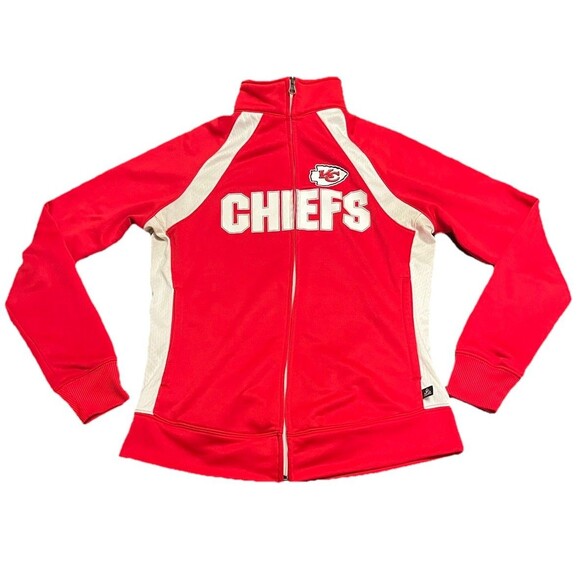 KANSAS CITY CHIEFS Women’s Size Small NFL Licensed Jacket Good Condition - Picture 1 of 9